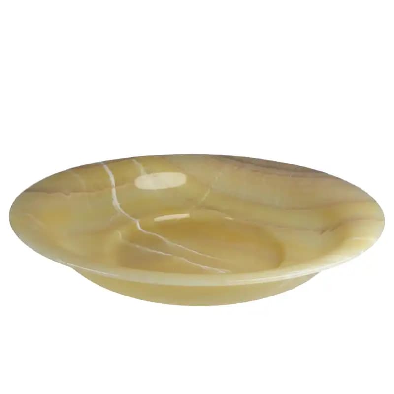 ظرف میوه خوری سنگ مرمر پرتقالی کد 008