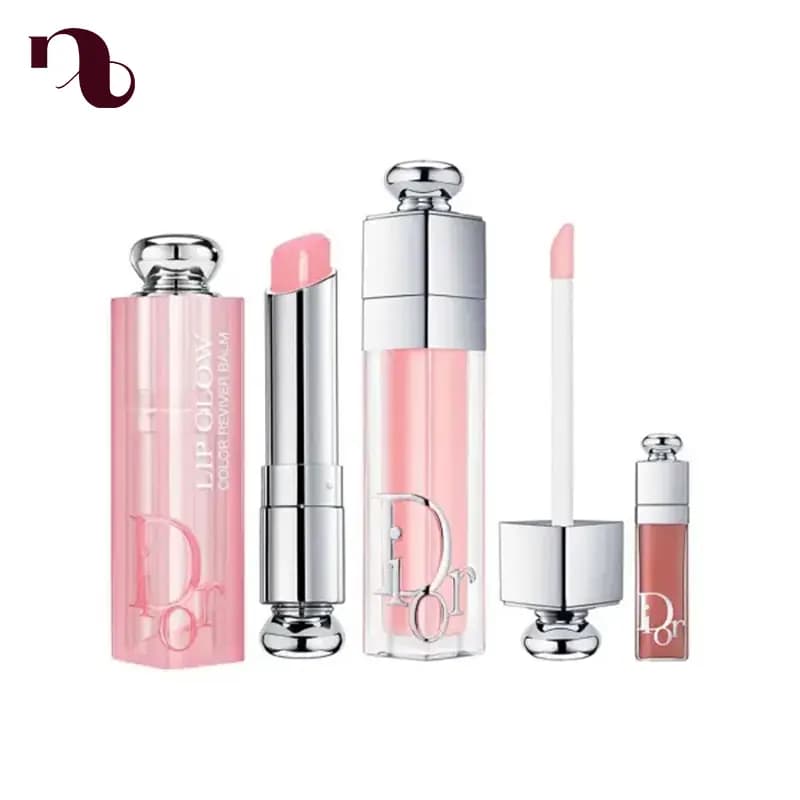 پک لیپ گلاس و بالم لب ادیکت دیور Dior addict makeup set — تصویر ۳