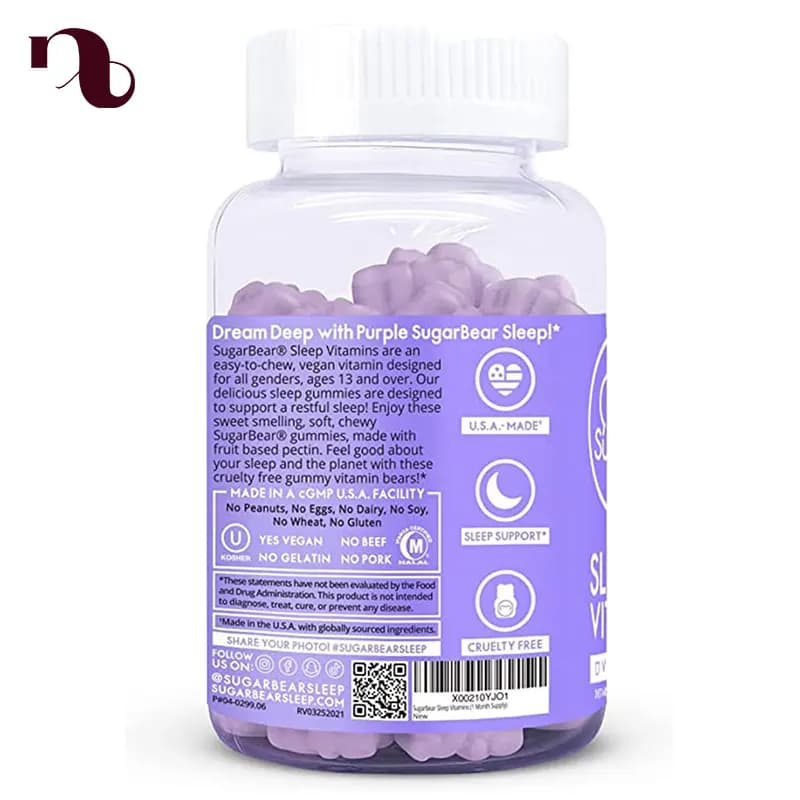 پاستیل خواب شوگر بیر SugarBear Sleep deep 5-HTP — تصویر ۴