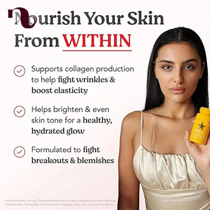کپسول اسکین تامین هیرتامین (SKIN TAMIN) 30 عددی — تصویر ۵