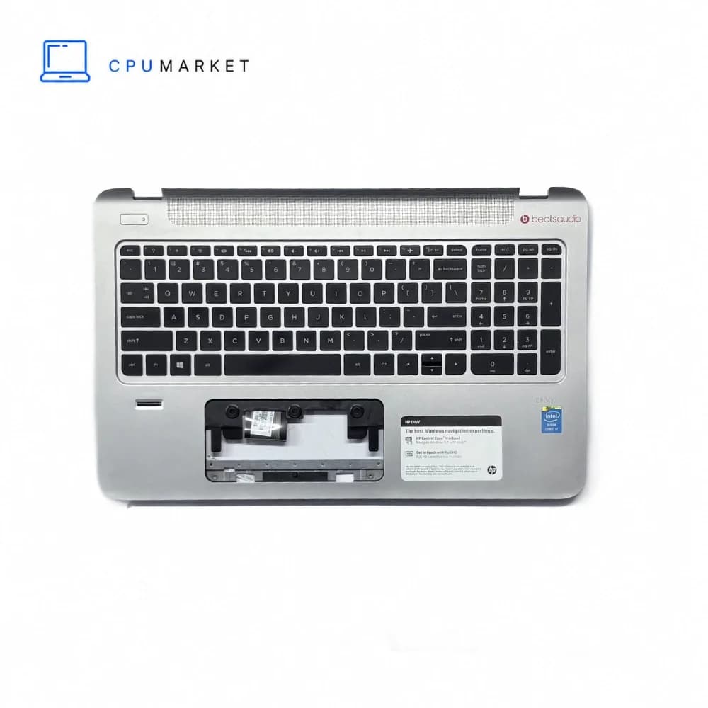 قاب کنار کیبورد لپ تاپ اچ پی به همراه کیبورد HP Envy 15K نقره ای