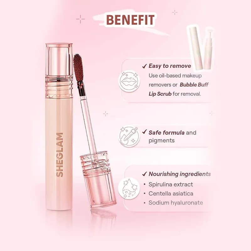 پیلاف لب شیگلم اصل (Sheglam Peel Off Lip Tint) — تصویر ۴