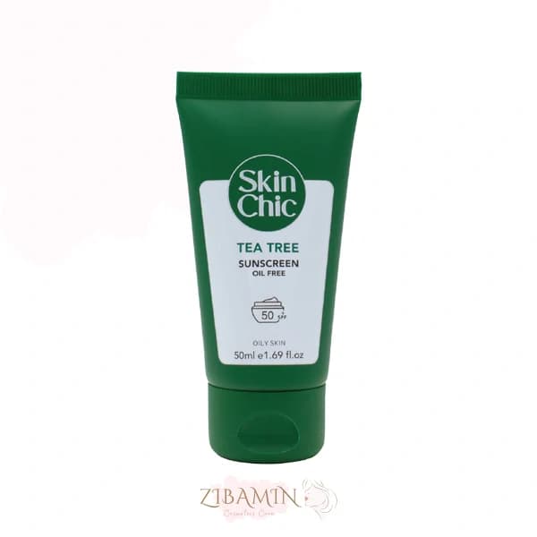 کرم ضدآفتابSPF۵۰ اسکین شیک درخت چای پوست چرب ۵۰ میل
