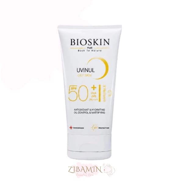 ضد آفتاب رنگی بایو اسکین +SPF 50 بژ روشن مناسب پوست چرب و مختلط ۴۰ میل