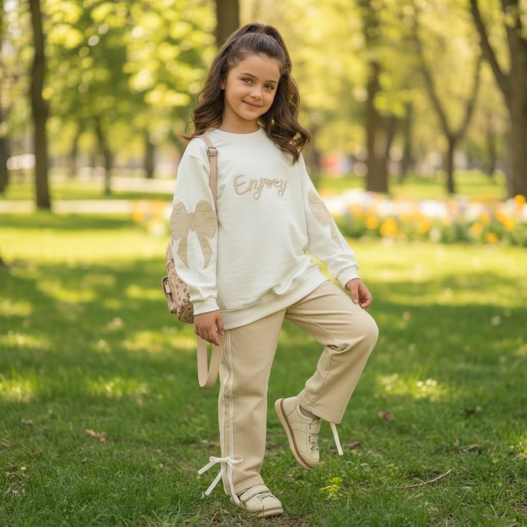 بلوز شلوار نواردوزی پاپیون کد3