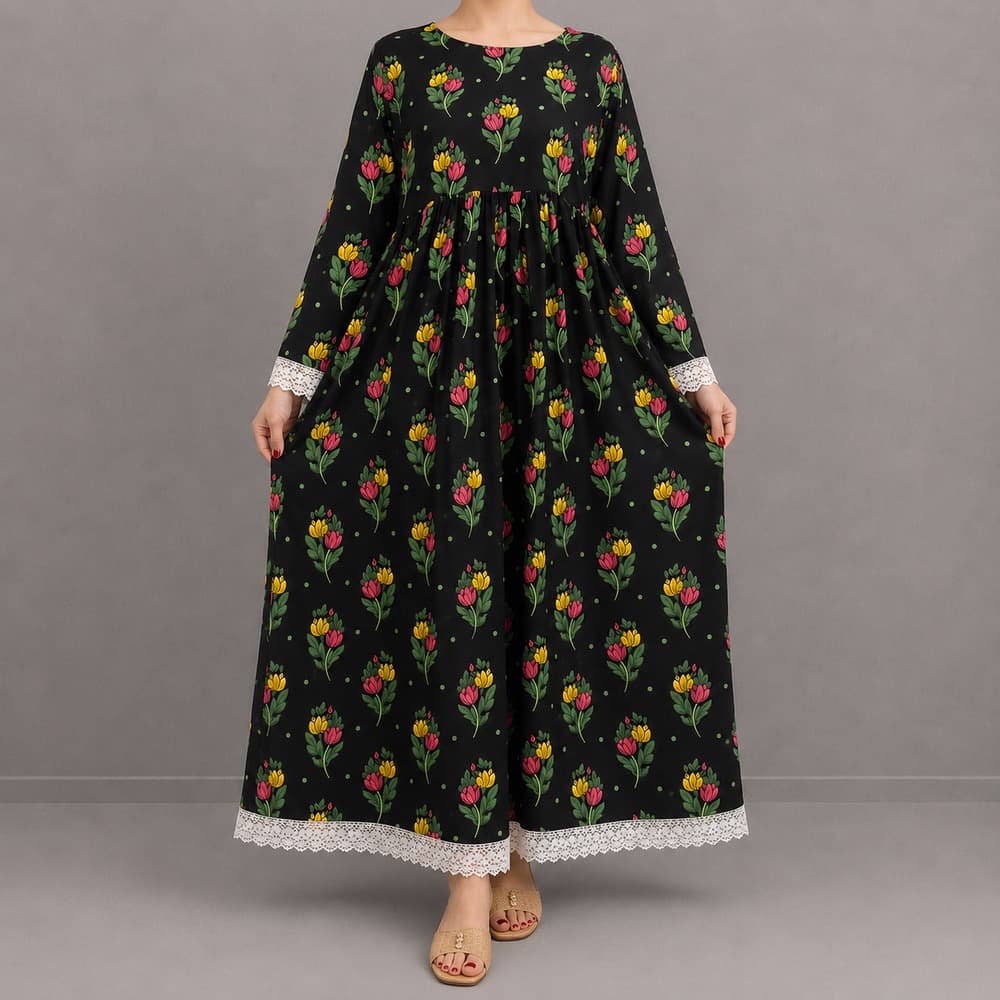 ساحلی گیپور گل گلی زنانه آیلین