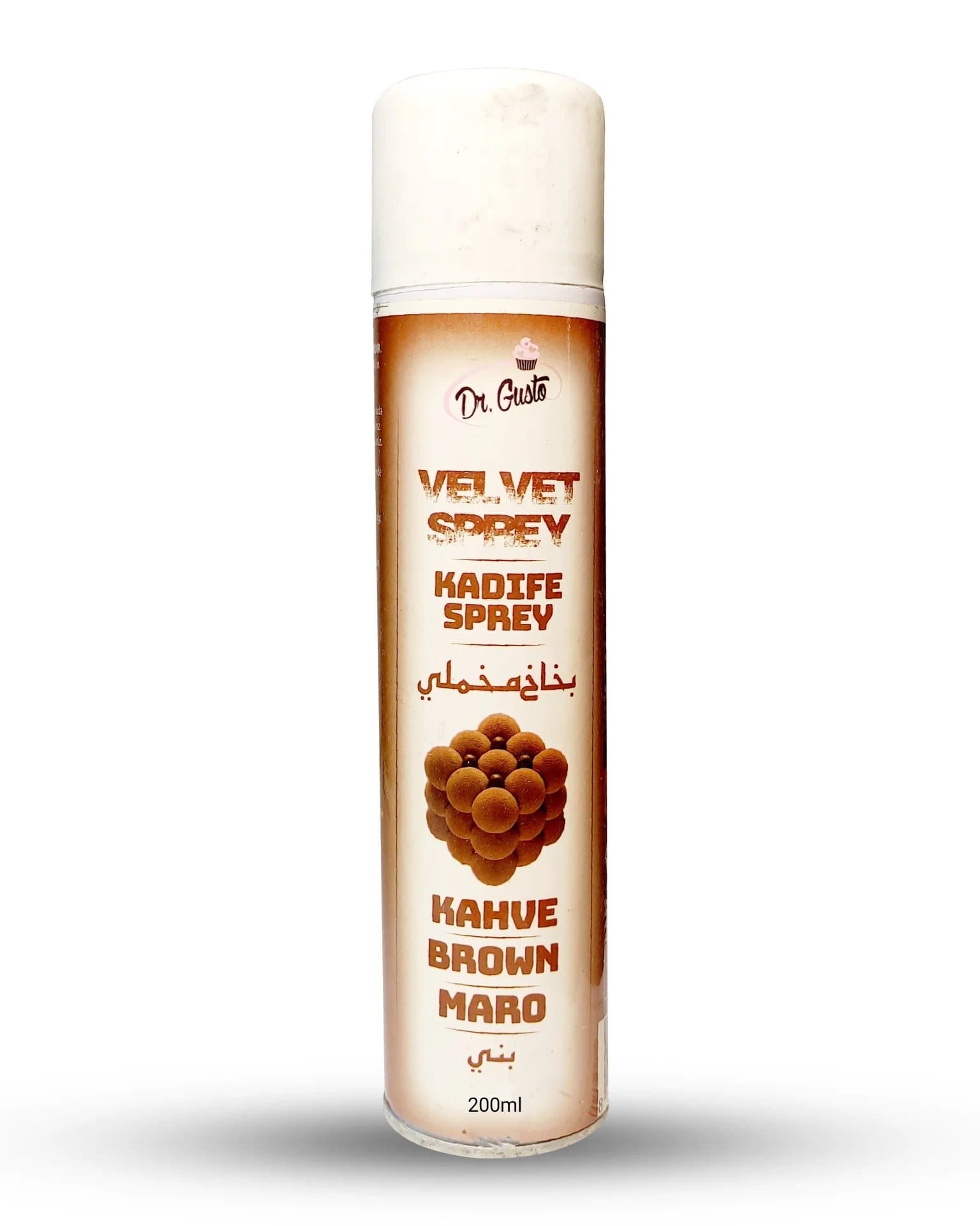 اسپری مخملی خوراکی قهوه ای دکتر گوستو 200ml