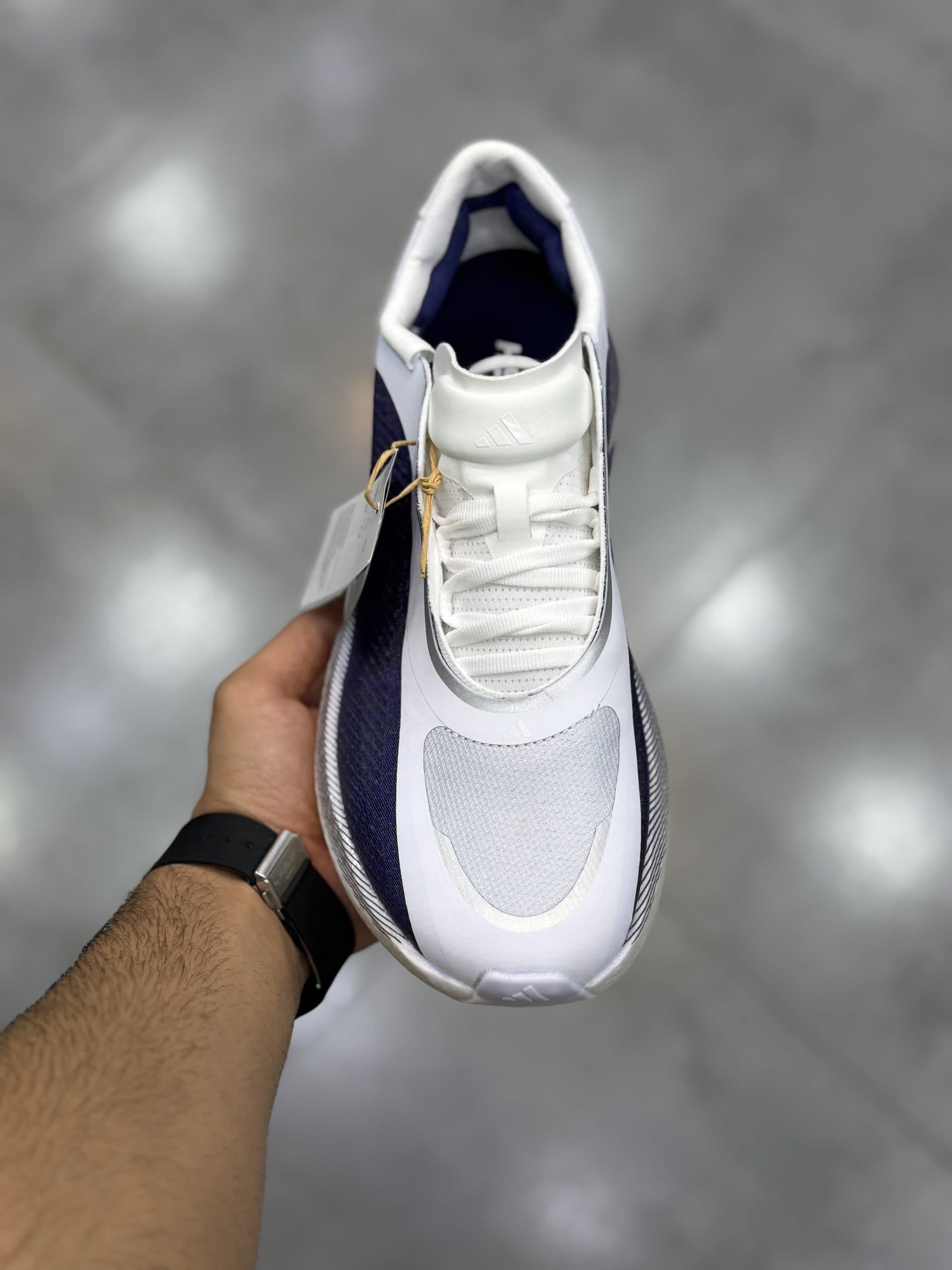 آدیداس هایپر بوست سفید آبی Adidas Hyper Boost Edge — تصویر ۳