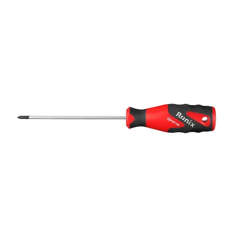 پیچ گوشتی چهارسو دسته TPR سایز 3×100 میلی متر رونیکس مدل RH-2836