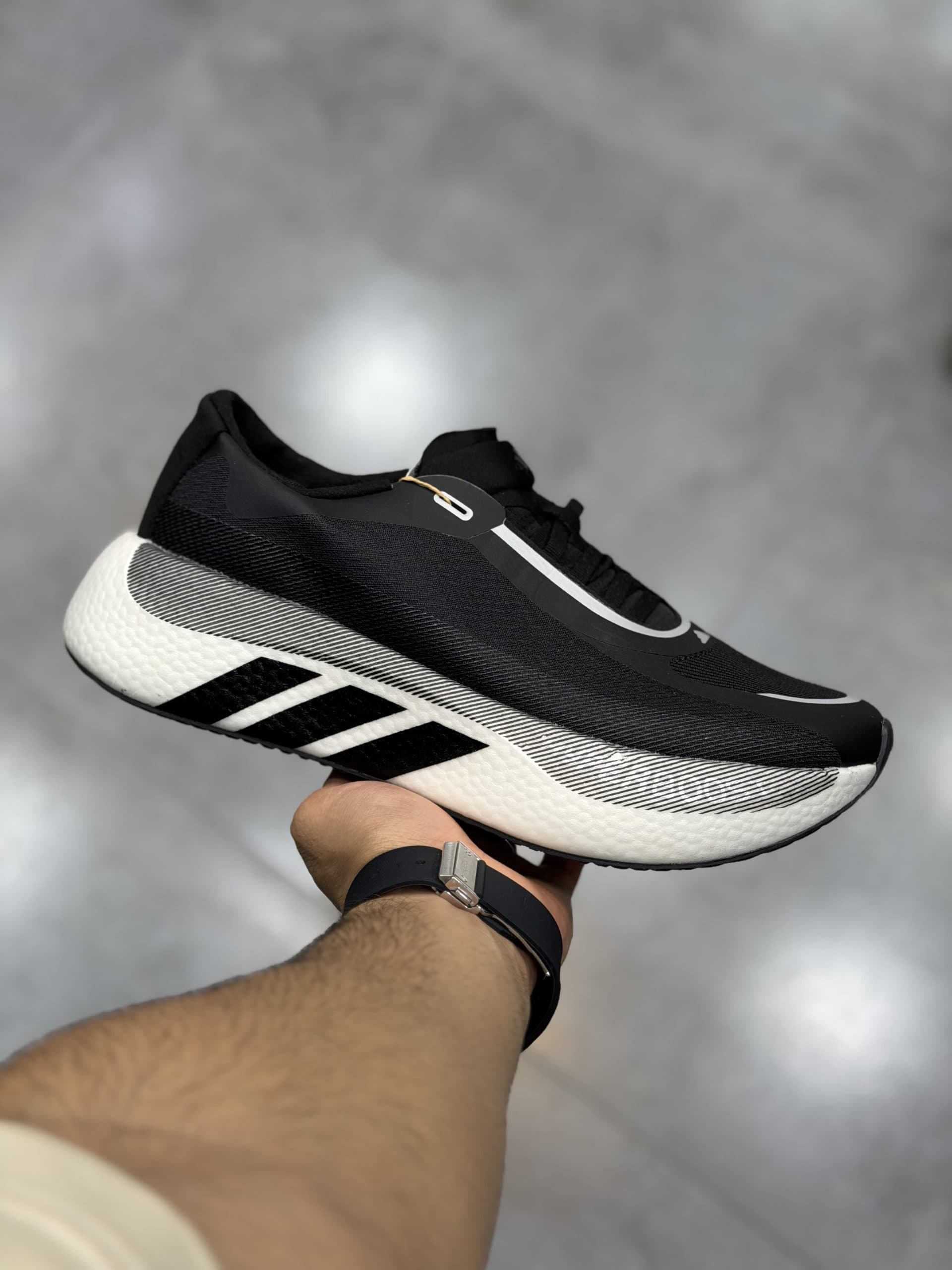 آدیداس هایپر بوست مشکی سفید Adidas Hyper Boost Edge