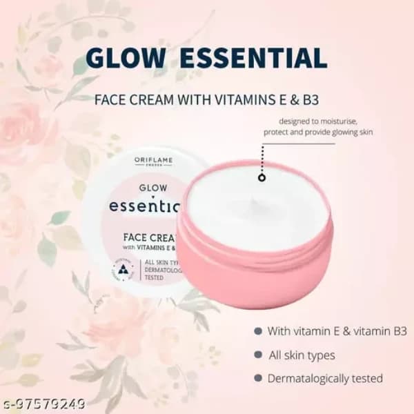 کرم صورت ویتامینه اسنشیالز گلو Glow Essentials Cream — تصویر ۲