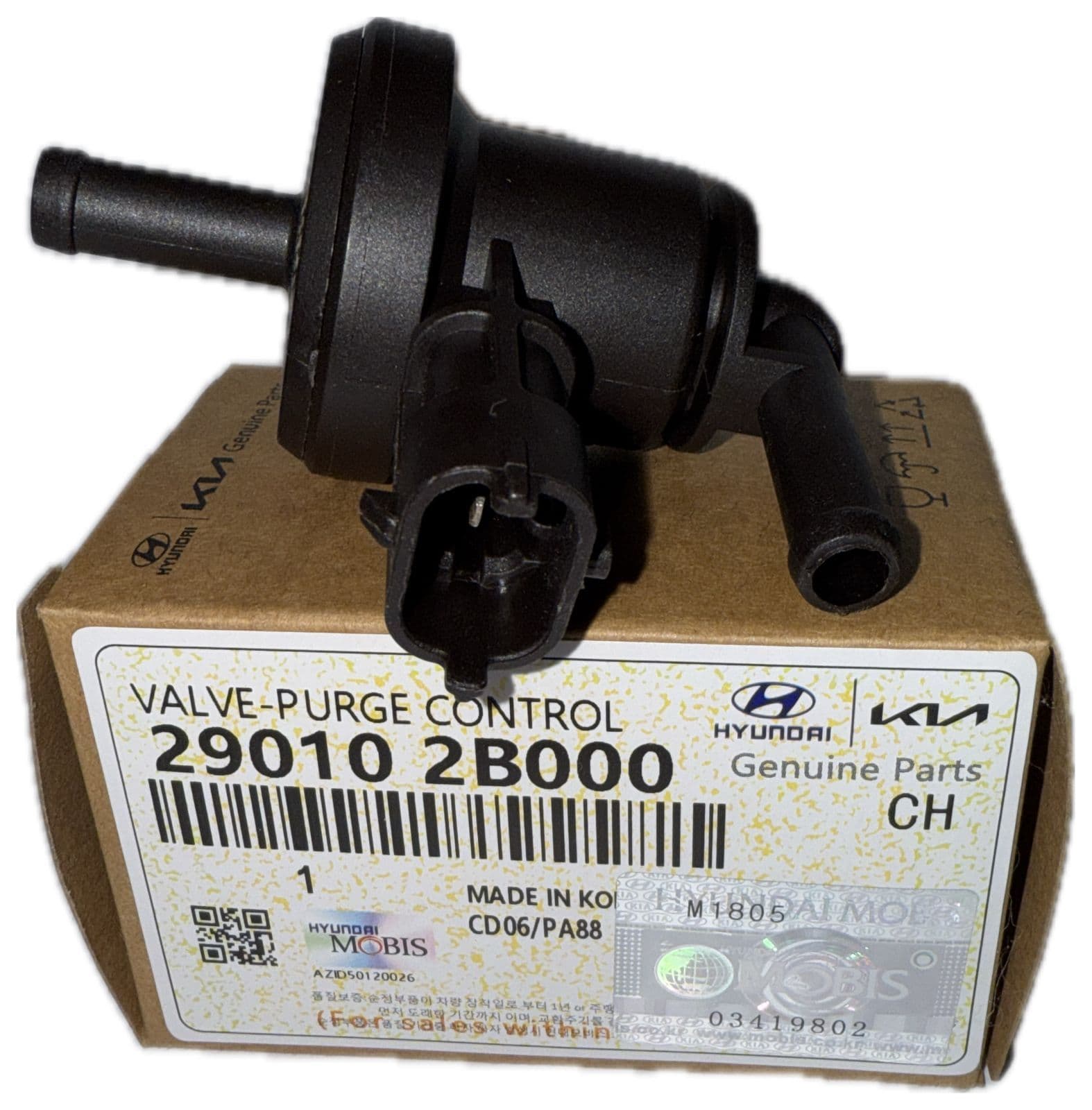 شیر برقی کنیستر کیا و هیوندای برند اصلی جنیون پارت با کد فنی 290102B000