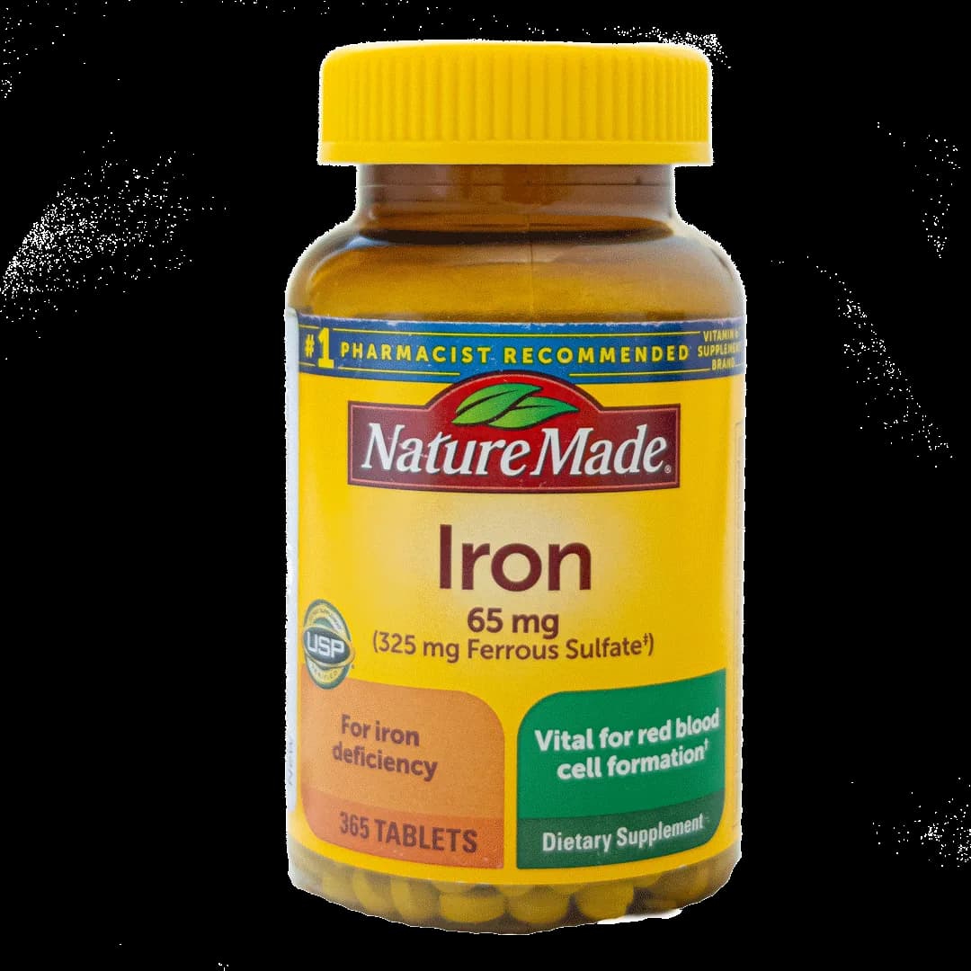 قرص آهن نیچرمید ۶۵ میلی‌گرم Nature Made Iron 65 mg Tablets