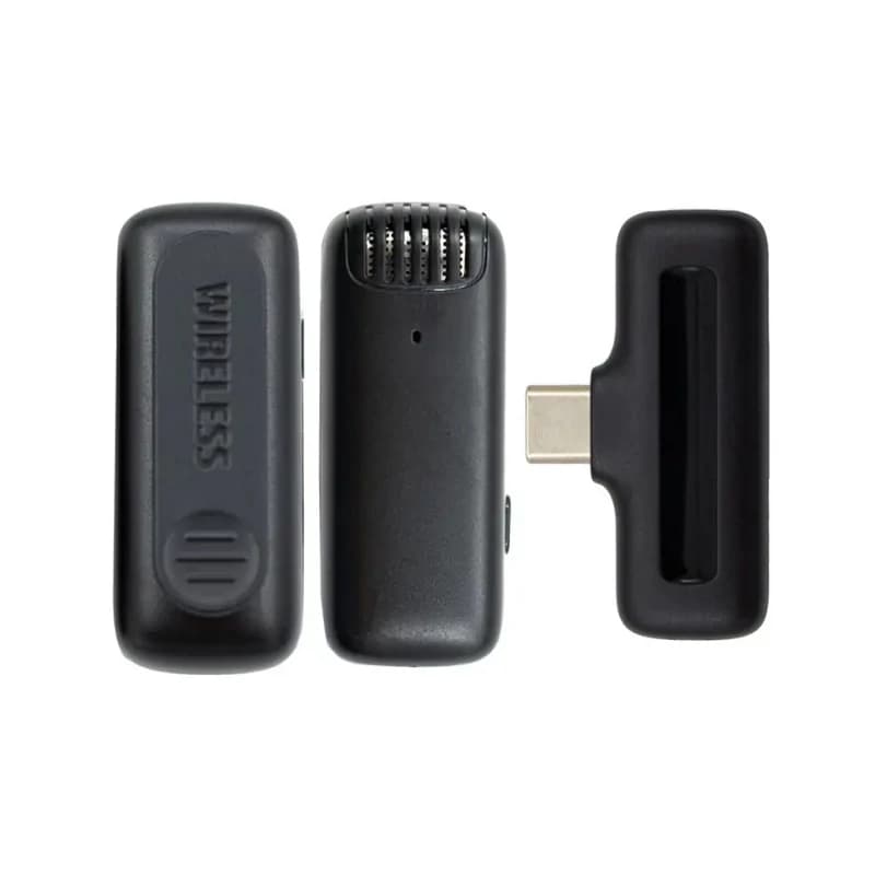 میکروفن یقه ای بیسیم مدل J13 Dual Lightning دوکاربره و پشتیبانی همزمان از آیفون(لایتنینگ) و تایپ سی (اندروید) — تصویر ۴
