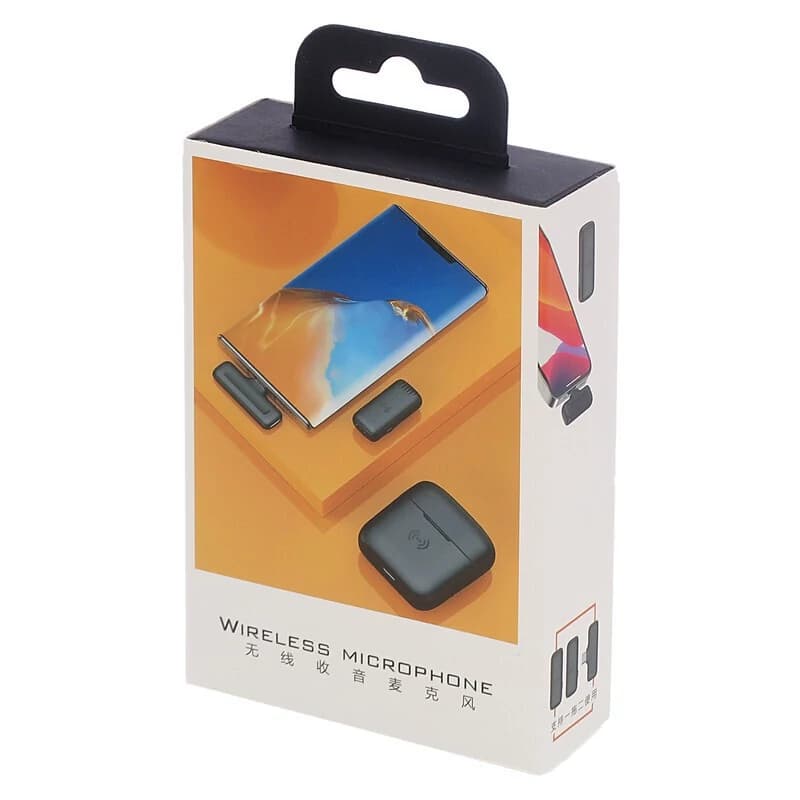 میکروفن یقه ای بیسیم مدل J13 Dual Lightning دوکاربره و پشتیبانی همزمان از آیفون(لایتنینگ) و تایپ سی (اندروید) — تصویر ۷