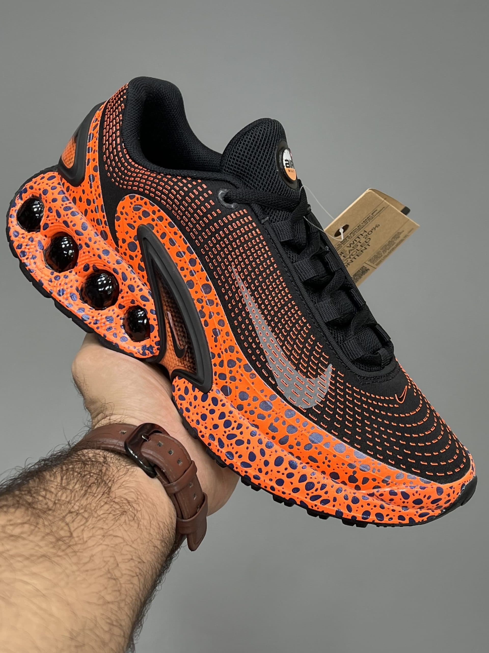 نایک ایرمکس دی ان مشکی نارنجی NIKE AIRMAX DN
