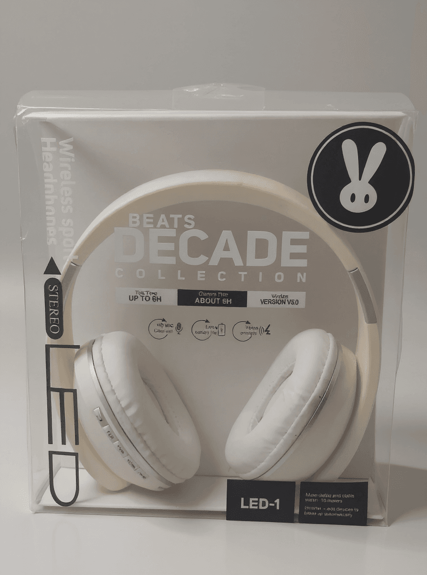 هدست بی‌سیم مدل LED-1 (طرح Beats Decade Collection) — تصویر ۳