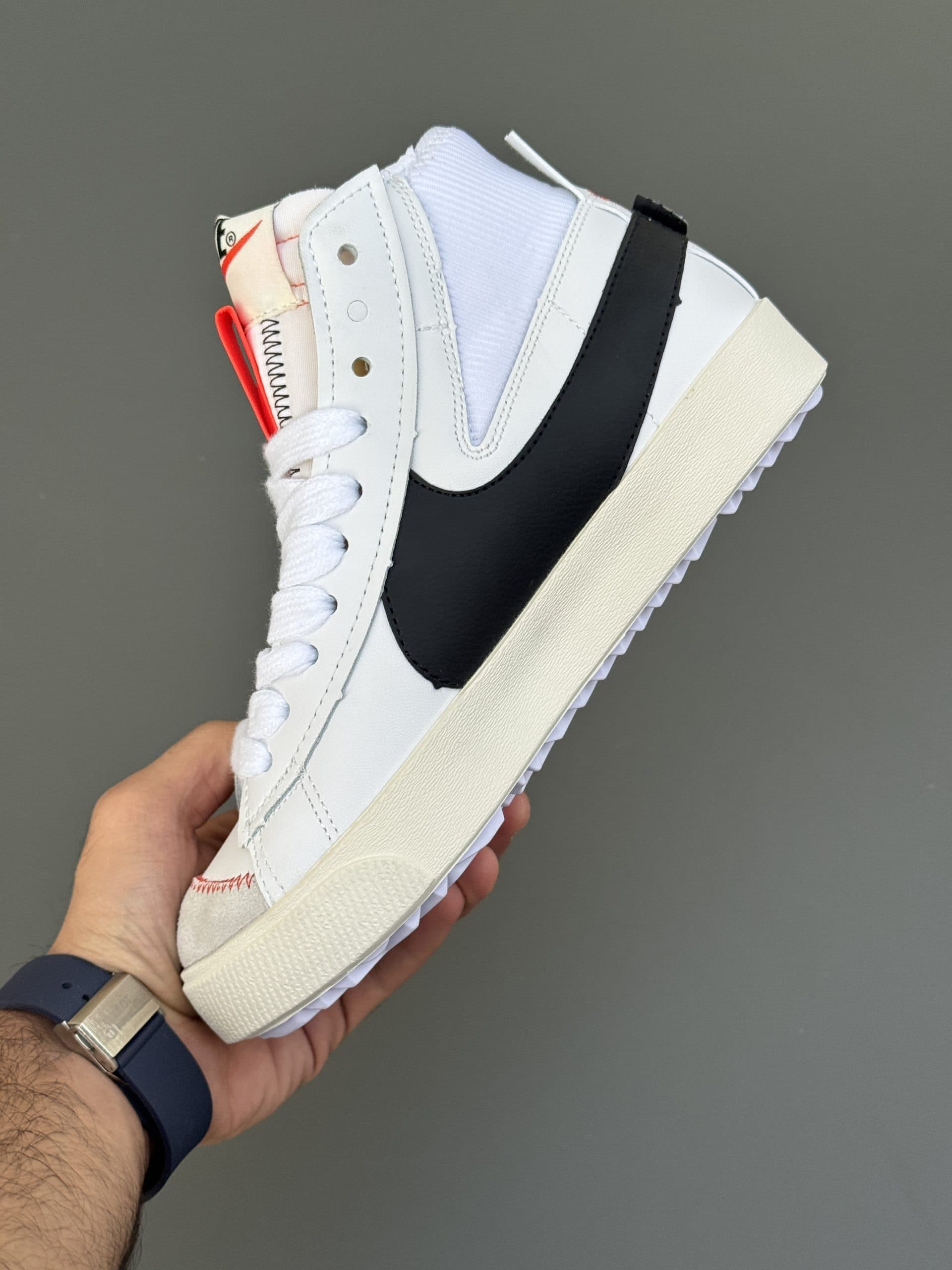 نایک بلیزر جامبو سفید مشکی NIKE BLAZER MID JUMBO — تصویر ۴