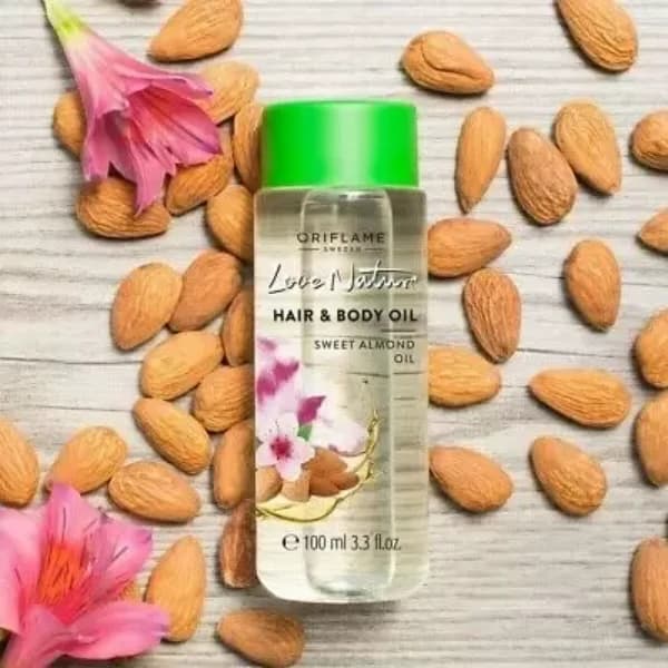 روغن مو و بدن بادام لاونیچر Love Nature Hair & Body Oil (اصل) — تصویر ۳