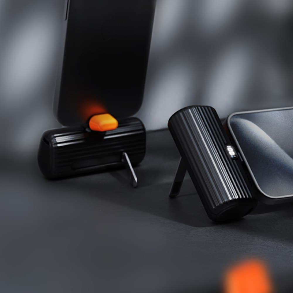 پاوربانک جیبی کانکتور تایپ سی 5000 میلی آمپر گرین Green Pocket Power Bank 5000mAh PD 20W with type-c Connector — تصویر ۳
