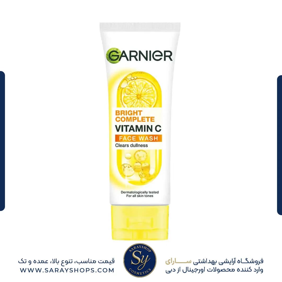 فوم شوینده روشن‌کننده ویتامین سی گارنیر مدل Bright Complete — تصویر ۲
