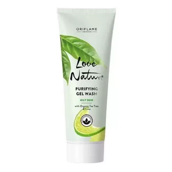 ژل شستشو تی تری و لیمو لاونیچر Love Nature مناسب پوست چرب