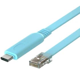 کابل دیتا کنسول سیسکو Type-C به RJ45 – فلت آبی – کد 3160 – گارانتی تست و تضمین اصالت کالا