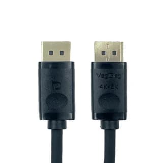 کابل مانیتور Dual DisplayPort 1.2 (برند Venetolink – طول ۳ متر – مشکی – گارانتی تست و تضمین اصالت کالا) (روکش گرد مشکی PVC)