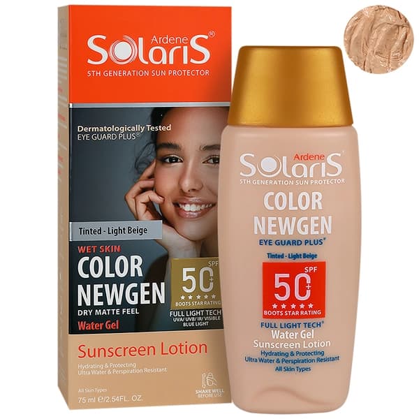 لوسیون ضد آفتاب کالر نیوژن +SPF 50 آردن سولاریس (فاقد چربی) — تصویر ۲