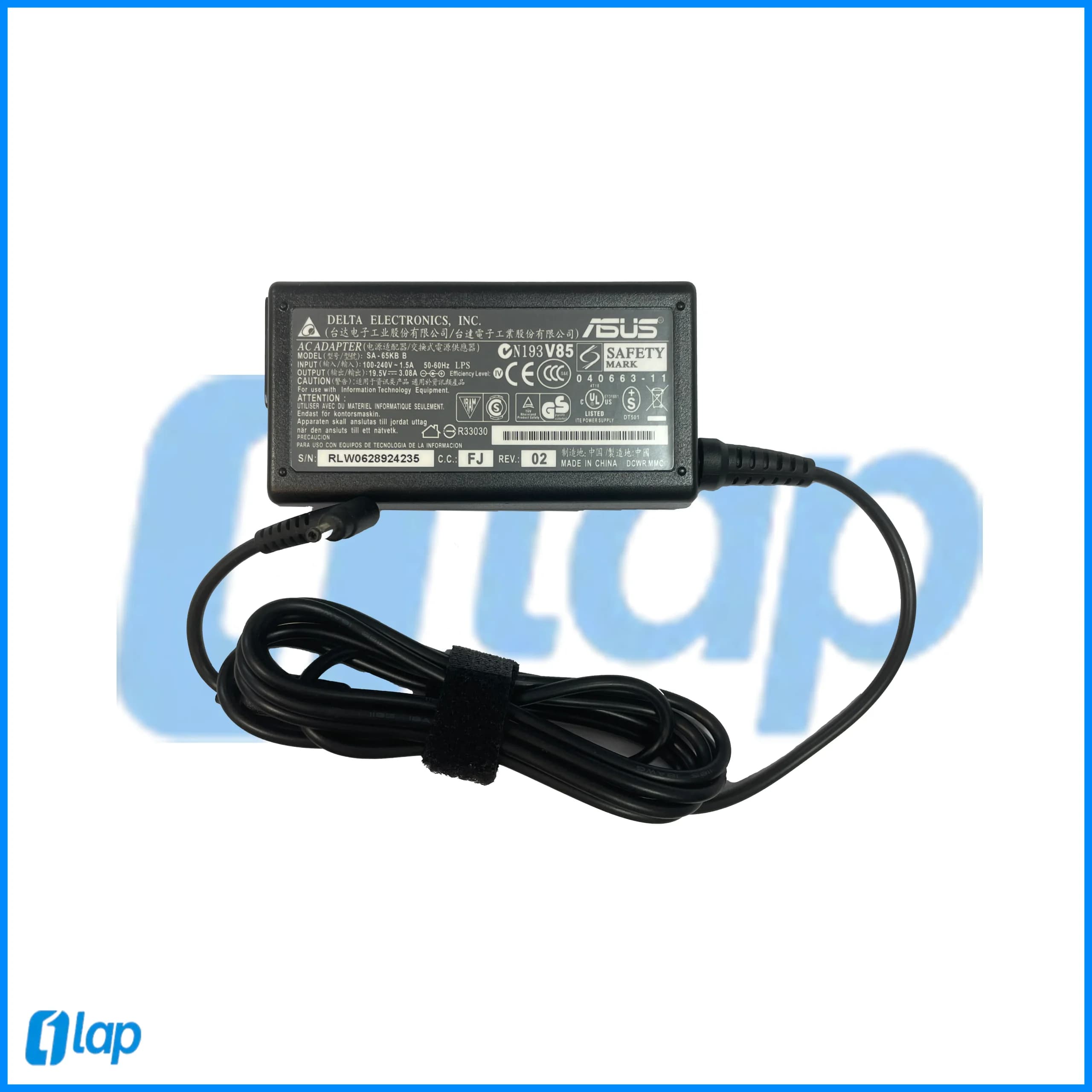آداپتور و شارژر اورجینال لپتاپ ایسوس asus 19.5v-3.08 A فیش موبایل