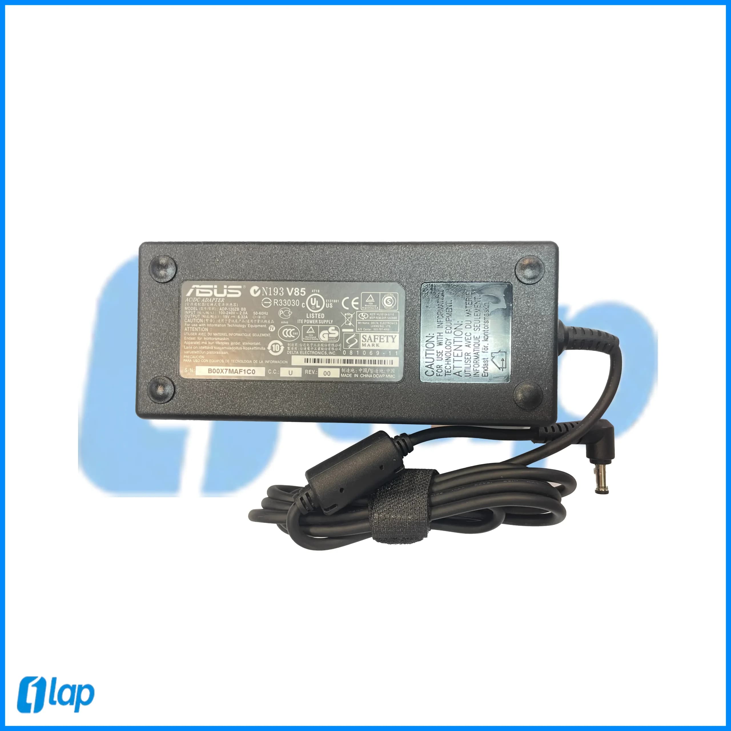 آداپتور و شارژر لپتاپ اورجینال ایسوس asus 19v-6.32 A سرفیش 2.5*5.5