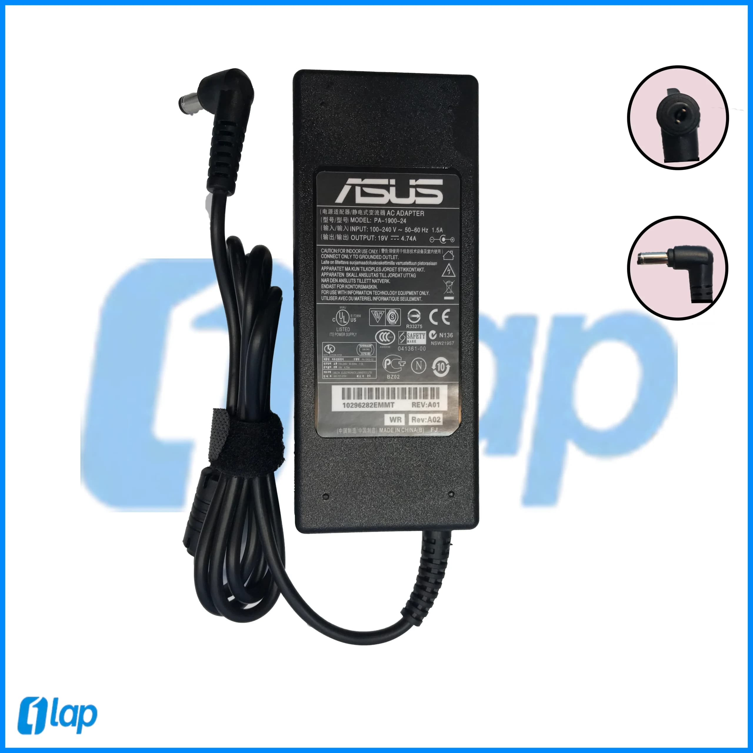 آداپتور ایسوس asus 19v-4.7 A سرفیش 2.5*5.5
