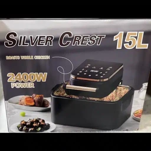 سرخ کن سیلور کرست مدل SL2025 ظرفیت ۱۵ لیتر با بدنه استیل