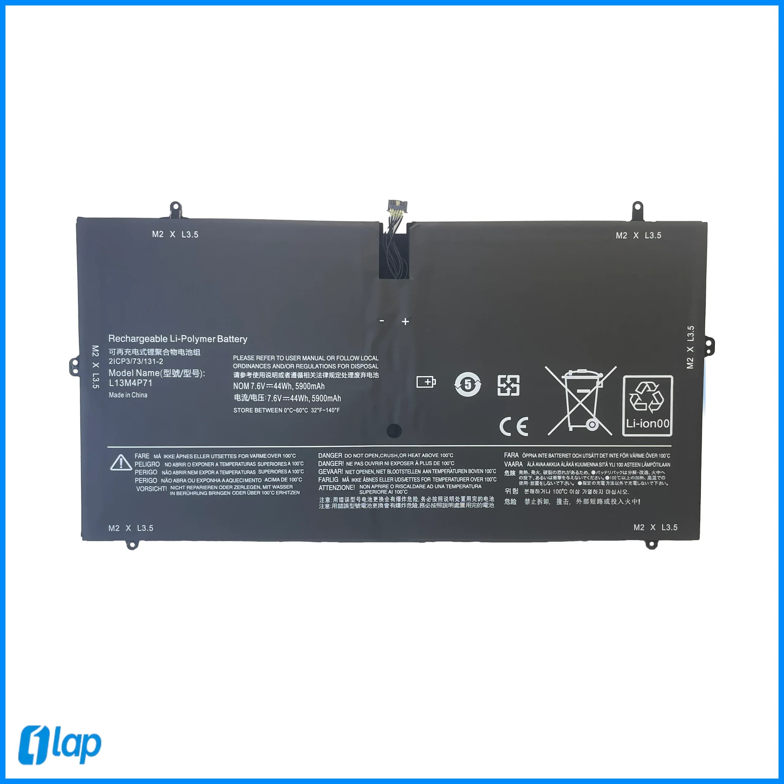 باتری لپ تاپ LENOVO مدل L13M4P71/YOGA 3 Pro 1370 Series — تصویر ۲