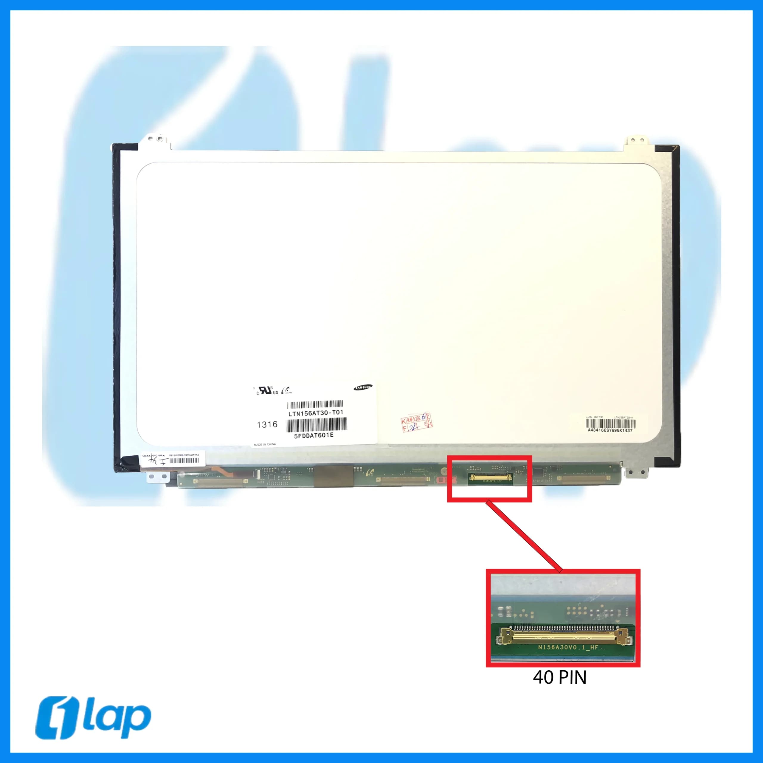 ال‌ای‌دی لپ‌تاپ 15.6 اینچ Slim HD 40PIN