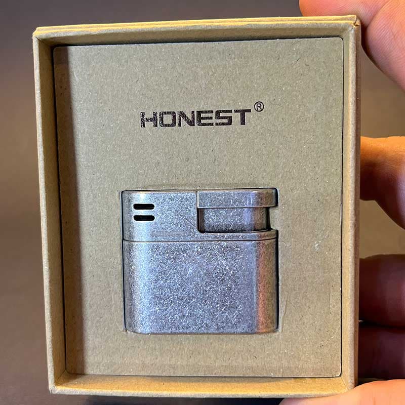 فندک گازی طرح پیپ هانست آنتیک ضد خش HONEST — تصویر ۳