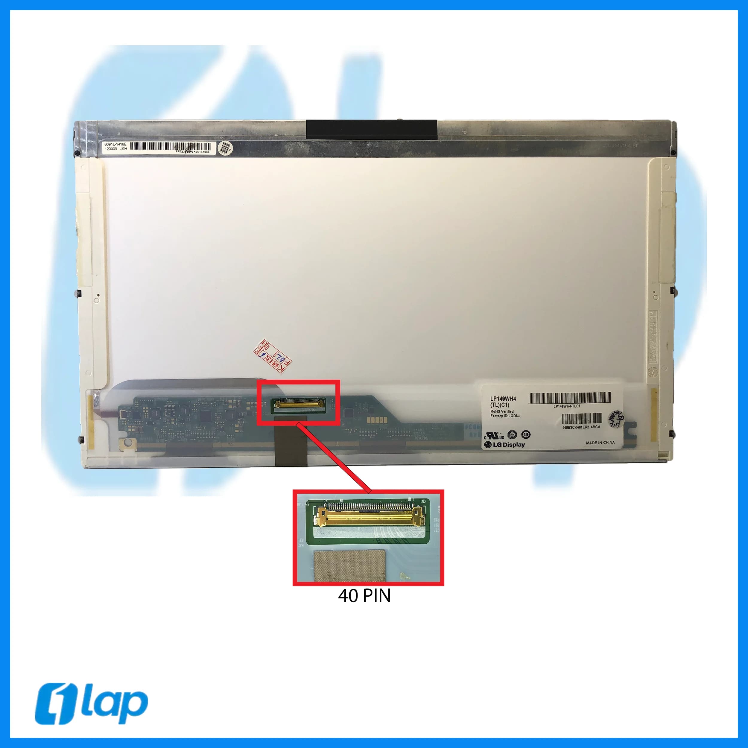 ال‌ای‌دی لپ‌تاپ 14 اینچ Normal – پنل 40 پین