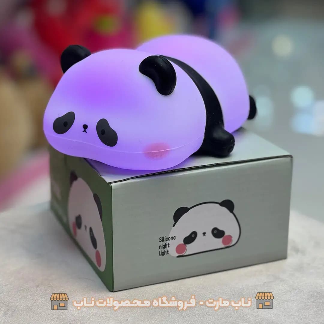 چراغ خواب سیلیکونی پاندای خوابیده — تصویر ۶