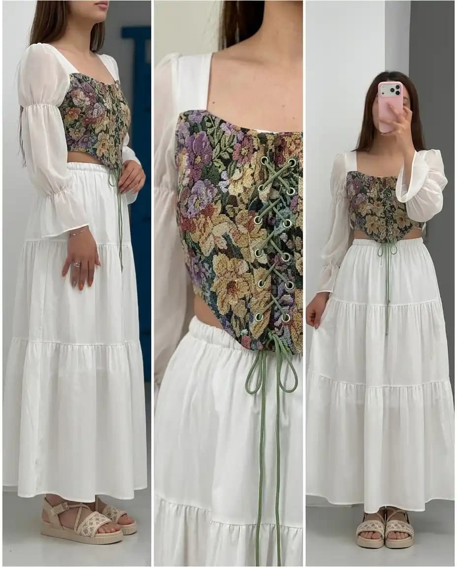 شومیز عروسکی گلیمی زنانه وارداتی — تصویر ۳