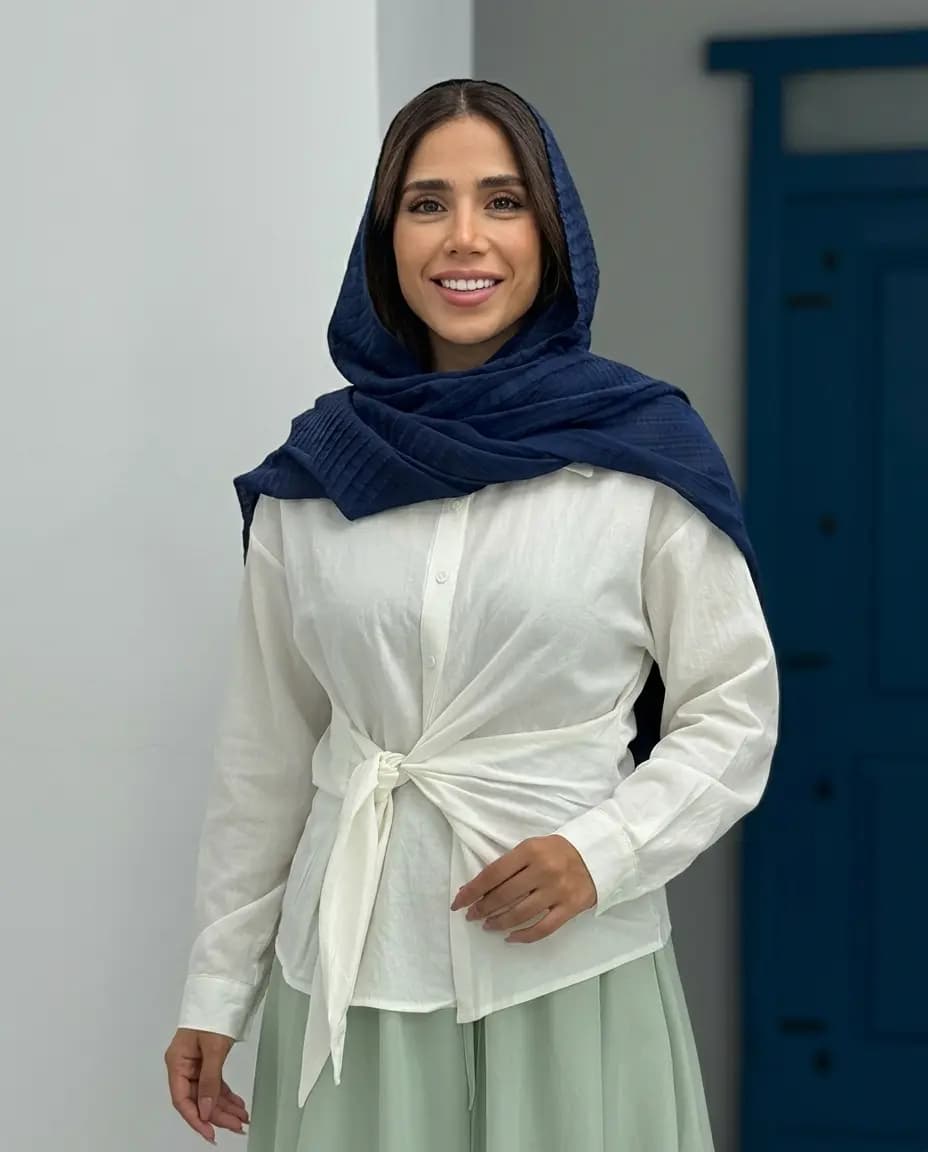 شومیز جلو گره ای وارداتی زنانه مدل فشن