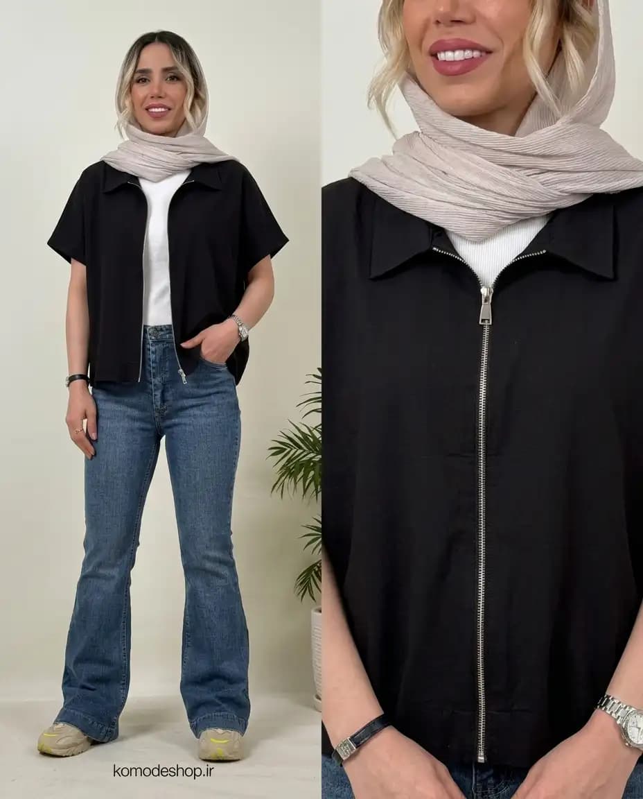 وست لینن زنانه مدل ارغوان — تصویر ۴