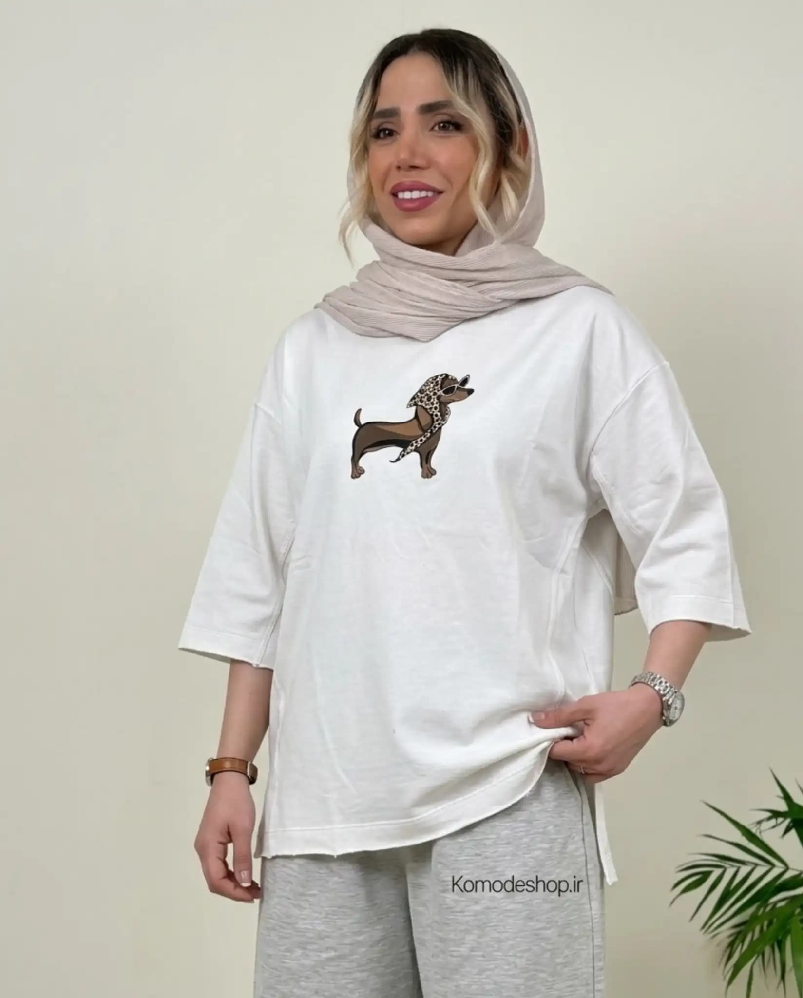 تیشرت باکسی زنانه مدل سامر — تصویر ۷
