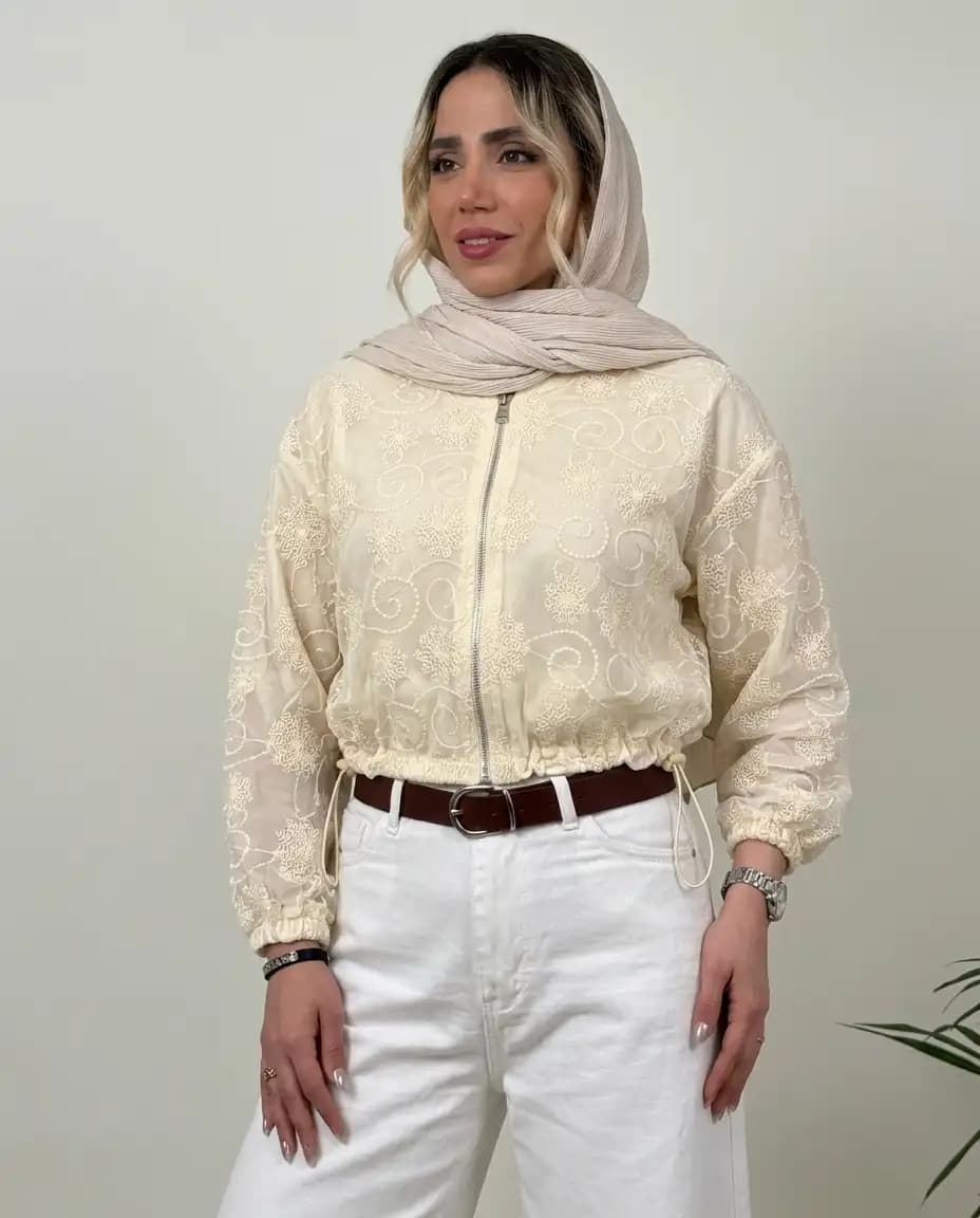بامبر جکت تابستانی زنانه مدل هلسا — تصویر ۸