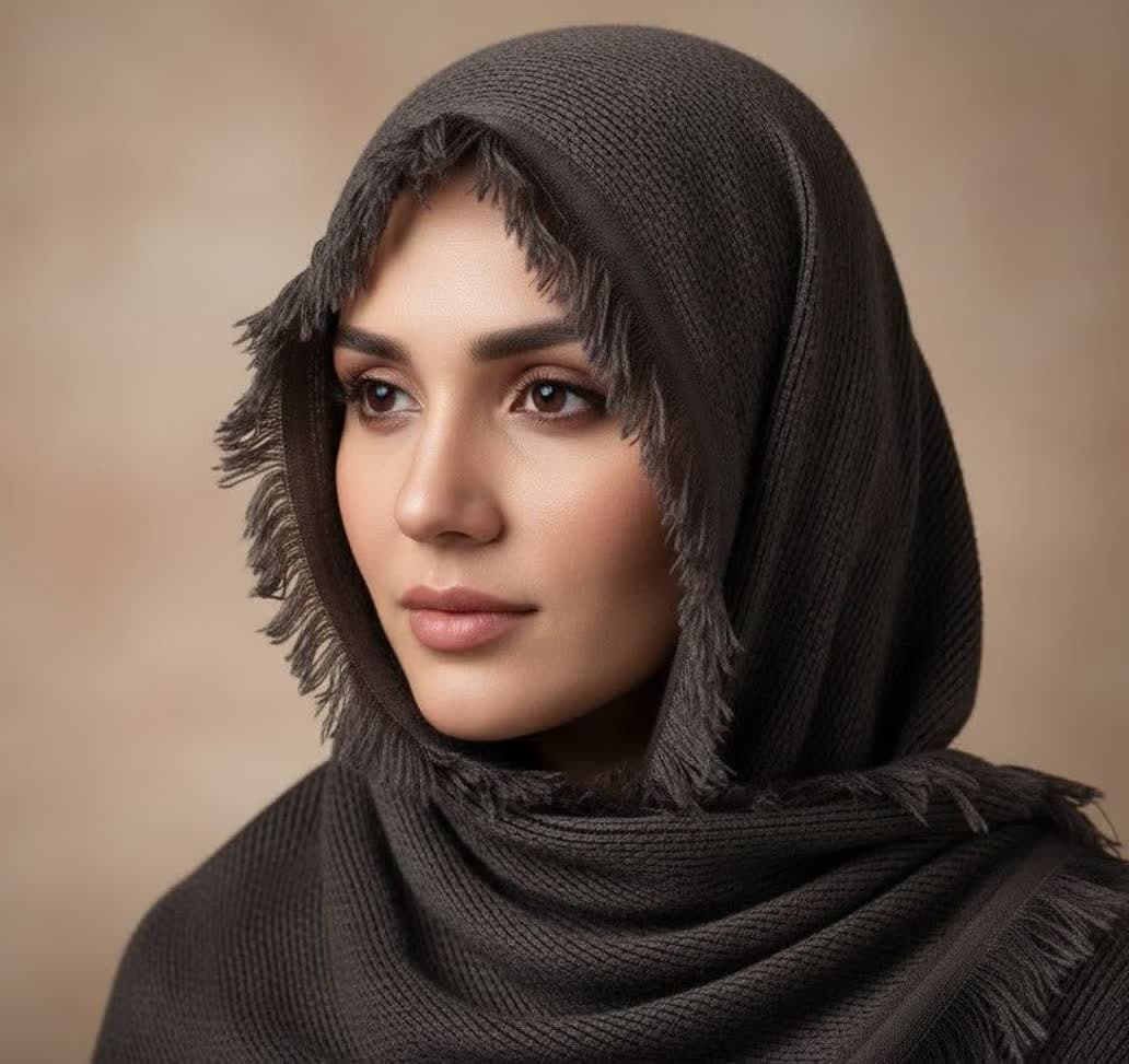 شال کنفی سنگشور 4 طرف ریش وارداتی — تصویر ۳