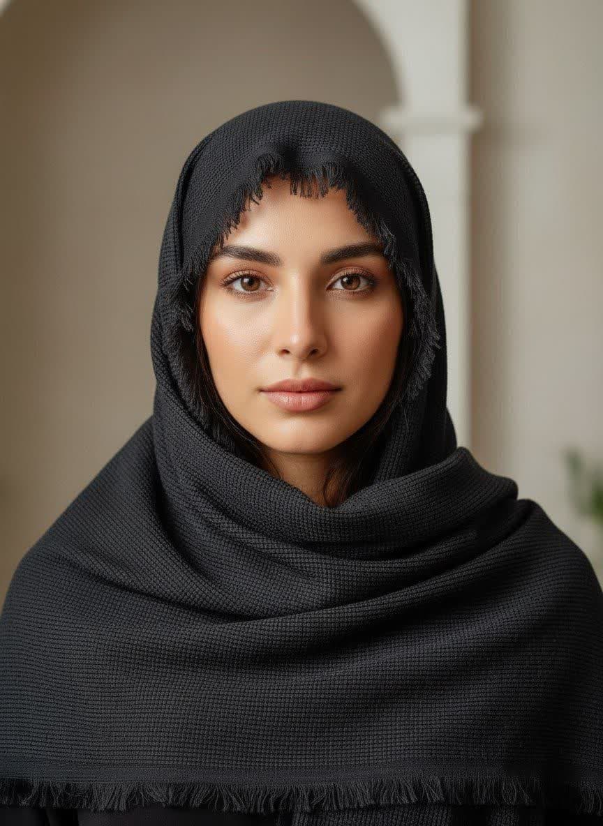 شال کنفی سنگشور 4 طرف ریش وارداتی — تصویر ۷