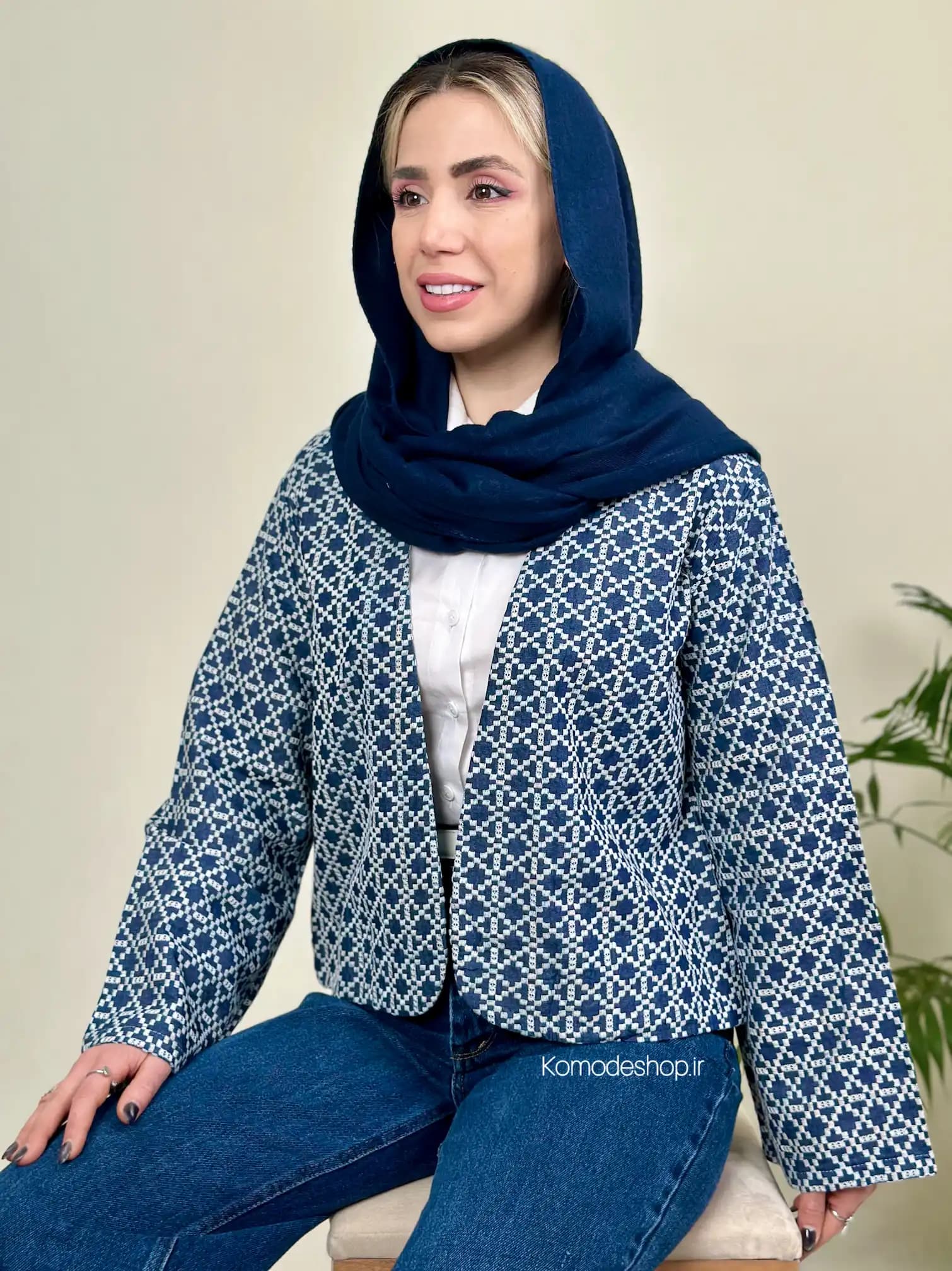 کت جین زنانه گلدوزی شده مدل تانیا — تصویر ۷