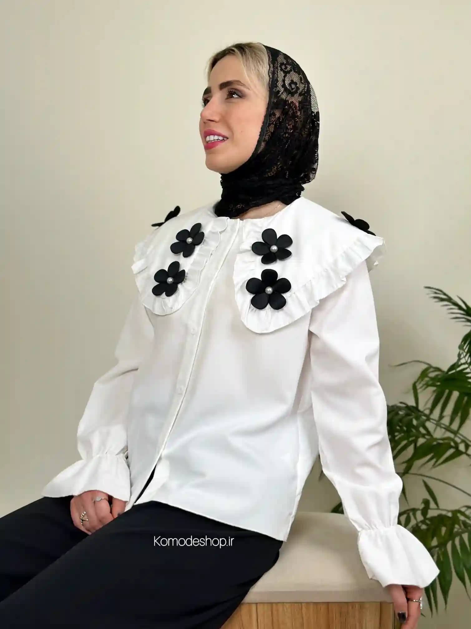 شومیز عروسکی زنانه مدل فلور