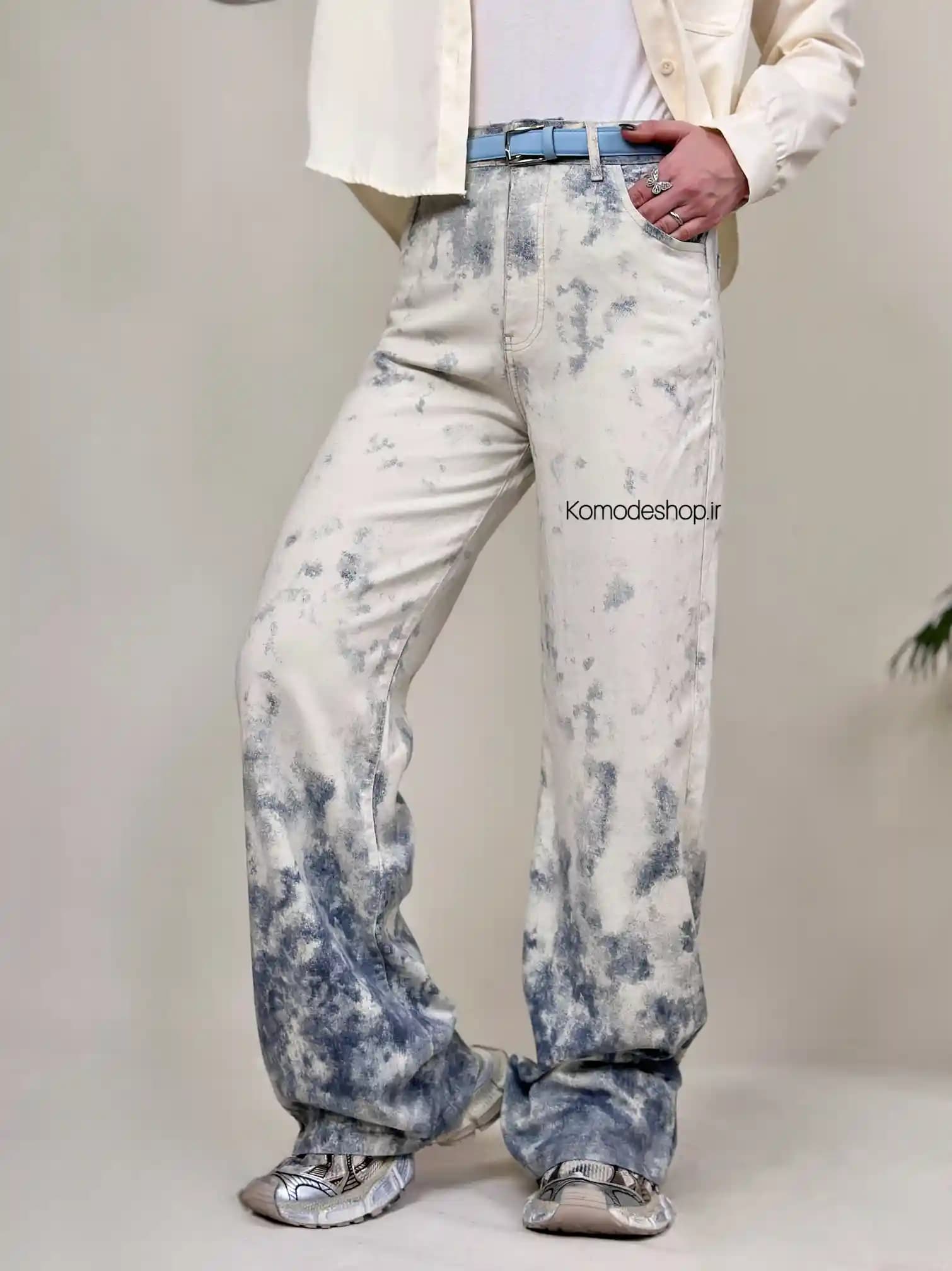 شلوار سیلک کتان ابری زنانه در 3 رنگ