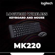 کیبورد و ماوس بی‌سیم لاجیتک MK220 Wireles حروف لاتین