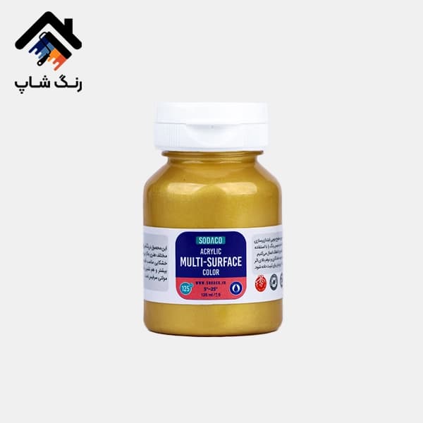 رنگ اکریلیک مولتی سورفیس متالیک 125 میل سوداکو